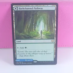 MTG LP Barkchannel Pathway Tidechannel Pathway Land Regular Kaldheim Magic - Image 2