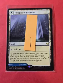 2021 Magic The Gathering Kaldheim #260 Hengegate Pathway/Mistgate Pathway, R, NF - Image 3