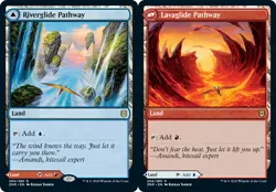 x1 Riverglide Pathway // Lavaglide Pathway R MTG Zendikar Rising M/NM, English - Image 1