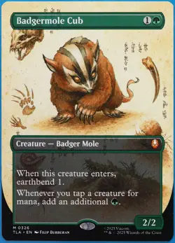 Badgermole Cub (Borderless) Avatar: The Last Airbender NM (509803) ABUGames - Image 1