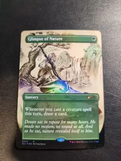 1x Glimpse Of Nature Borderless FOIL NM - Magic MTG Secret Lair 30th x1 - Image 1
