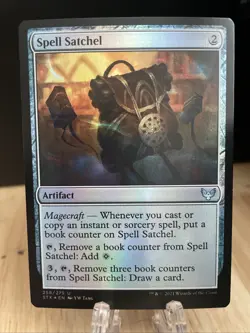 MTG Spell Satchel FOIL #258/275 Strixhaven: School of Mages STX Uncommon NM/M - Image 1