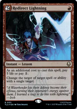 Redirect Lightning FOIL Avatar: The Last Airbender Magic MTG NM - Image 1