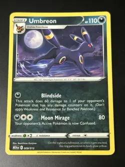 Umbreon 9/15 Pokemon 2025 McDonald's Dragon Discovery Happy Meal M24EN- NEW - Image 1