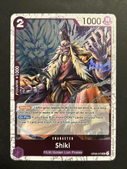 2X Shiki OP06-073 Premium Booster PRB-02 Vol 2 One Piece Pirate Foil ￼ - Image 1