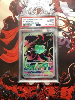 Pokemon TCG Bulbasaur Illustration Rare Mega Evolution 133/132 Illustration Card - Image 1