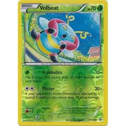 Volbeat 17/160 Reverse Holo Primal Clash Pokemon Card NM - Image 1