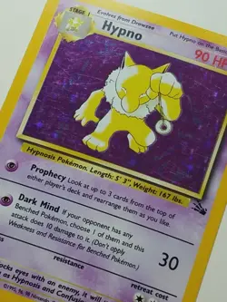 HOLO Hypno 8/62 - NM - RARE Fossil Pokemon Card - $2 Combined Shipping - Image 4