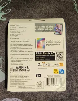 Gundam Card Game Starter Deck: [ST01] Heroic Beginnings - Sealed - English - Image 2