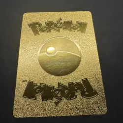 Pokemon Card Tag Cosplay Pikachu Mega Rayquaza 780HP Gold Foil Fan Art - Image 2
