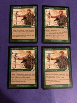 MTG Magic Cartographer Artist Proof W/Sketch X4 Exodus Jeff Laubenstein - Image 1