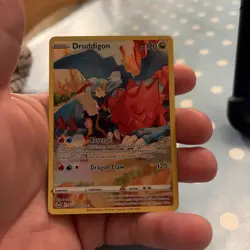 Pokemon TCG Druddigon Swsh12: Silver Tempest Trainer Gallery TG09/TG30 Holo U - Image 1