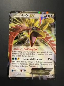 LP Ho-Oh EX 92/122 XY Breakpoint Ultra Rare Pokemon card English - Image 1