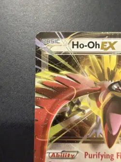 LP Ho-Oh EX 92/122 XY Breakpoint Ultra Rare Pokemon card English - Image 2