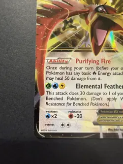 LP Ho-Oh EX 92/122 XY Breakpoint Ultra Rare Pokemon card English - Image 3