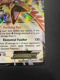 LP Ho-Oh EX 92/122 XY Breakpoint Ultra Rare Pokemon card English - Image 4