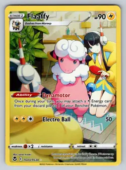 2022 Pokemon Sword & Shield Silver Tempest - Trainer Gallery #TG03/TG30 Flaaffy - Image 1