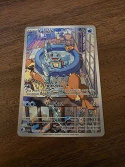 Pokemon TCG Squirtle 148/142 Sv07: Stellar Crown Full Art Holo Rare - Image 1