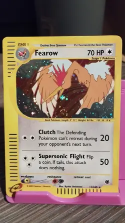 Pokemon Fearow 11/165 Expedition Base Set Holo Rare lightly played - Image 3