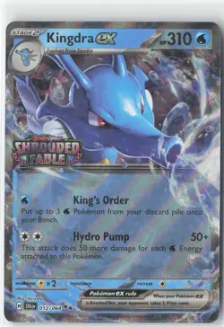 Kingdra ex (Shrouded Fable Stamped) RR Miscellaneous Cards & Products 012/064 NM - Image 1