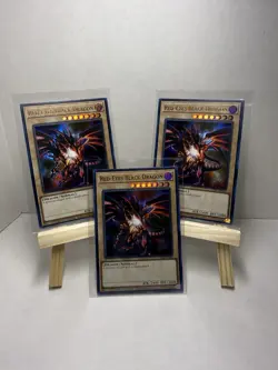 Konami Yu-Gi-Oh! Red-Eyes Black Dragon Limited Edition Dragon Card Lot 3 Cards - Image 1