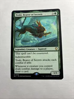 Toski, Bearer of Secrets - Commander: Bloomburrow MTG Plus Bonus Card!!! - Image 1