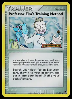 Pokemon Card - Professor Elm's Training Method Dragon Frontiers 79/101 Reverse - Image 1