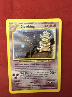 Slowking 14/111 Holo Foil Rare Pokemon TCG Neo Genesis Swirl - Image 1