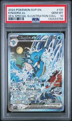 2024 POKEMON SVP EN-SV BLACK STAR PROMO #131 KINGDRA EX PSA 10 - Image 1
