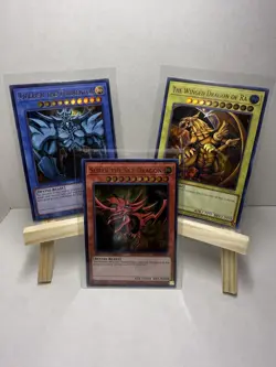 Konami Yu-Gi-Oh! LC01 Divine-Beast Card Lot Obelisk Ra Slifer Limited Edition - Image 1