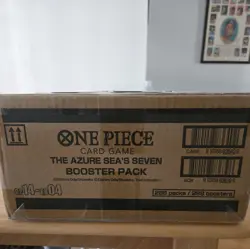 One Piece OP14-EB04 The Azure Sea's Seven English 12 Booster Box Case Sealed - Image 1