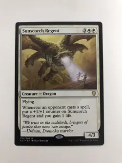 Sunscorch Regent MTG Magic the Gathering Card LP Lightly Played C17 - Image 1