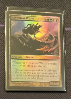 Foil Novablast Wurm NM+ Worldwake - Image 2