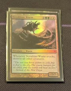 Foil Novablast Wurm NM+ Worldwake - Image 3