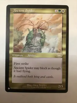 MTG CMM: Ancient Spider (Creature Spider) The List Regular Rare 096 - Image 1