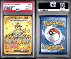 2025 POKEMON PRISMATIC EVOLUTIONS ENG TERAPAGOS ex HYPER RARE PSA 10 - Image 3