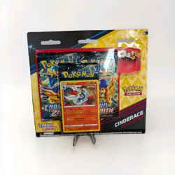 Pokemon Crown Zenith Cinderace Pin Collection **New & Sealed** Blister Pack - Image 1