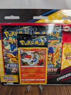 Pokemon Crown Zenith Cinderace Pin Collection **New & Sealed** Blister Pack - Image 3