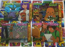 Pokemon Vintage Pocket Monsters Vending HOLO Prism (4x) Stickers 1998 Nintendo - Image 3