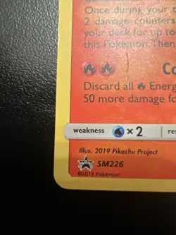 Pokemon TCG- 2019 Charizard SM226 Black Star Promo MP - Image 3