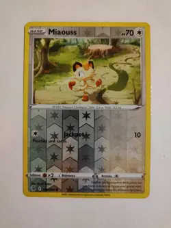 Carte Pokemon - Miaouss Reverse 199/264 - Epee et Bouclier Poing de Fusion EB08 - Image 1