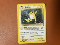 Raichu Base Set 2 Holo Rare 16/130 WOTC Swirl NM 2000 Pokemon TCG WOTC - Image 1