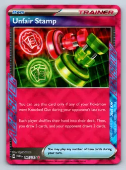 Unfair Stamp ACE SPEC Rare SV06: Twilight Masquerade 165/167 NM - Pokemon TCG - Image 1