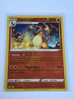 Charizard 25 / 185 Pokemon Vivid Voltage 2020 Near Mint Reverse Holo Rare - Image 2