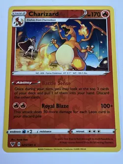 Charizard 25 / 185 Pokemon Vivid Voltage 2020 Near Mint Reverse Holo Rare - Image 4