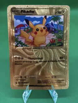 Pikachu Gold Foil 2021 Pokemon Card 075/073 Secret - Image 1