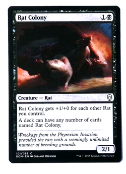 Rat Colony Magic the Gathering Dominaria Creature Common - Image 1