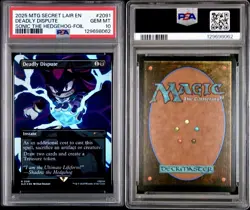 2025 MTG SECRET LAIR SONIC THE HEDGEHOG #2091 DEADLY DISPUTE FOIL PSA 10✨LOW POP - Image 3