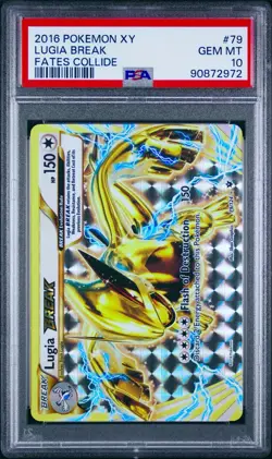 Lugia BREAK 79/124 Fates Collide Holo Pokemon 2016 PSA 10 - Image 1