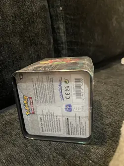 Pokemon TCG Stacking Tins Factory SEALED - NEW 2025 3 Booster Packs, 2 Stickers - Image 2